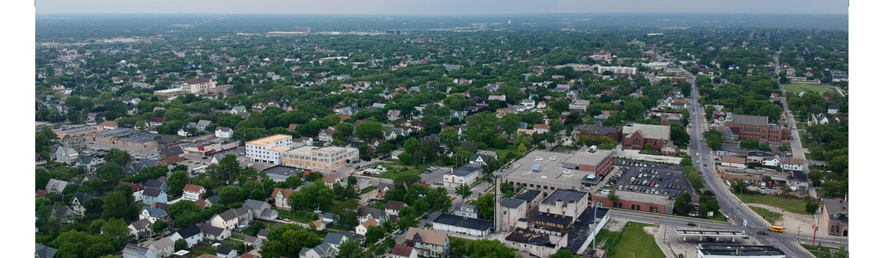 Aerial view of the 53206 neighborhood