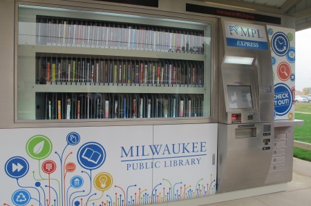 MPL Express at Silver Spring is the fourth library in the nation to use this technology-based model to check out books. (Photo By Raina J. Johnson)