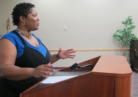Shanyeill McCloud, president of Clean Slate Milwaukee, helps clients get their criminal records expunged. 