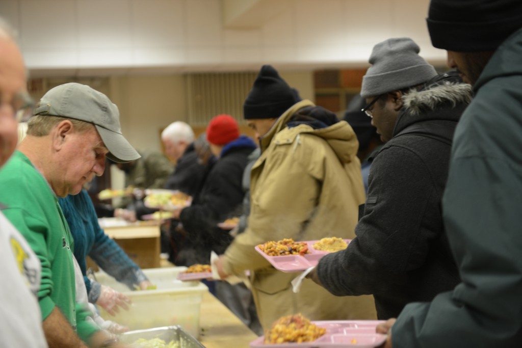 St. Ben’s Community Meal, a program of St. Benedict the Moor parish, provides dinner to impoverished Milwaukeeans six days a week. (Photo by Sue Vliet)