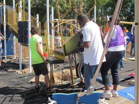 KaBOOM! playgrounds are among the innovative designs that community members might consider for their neighborhoods.
