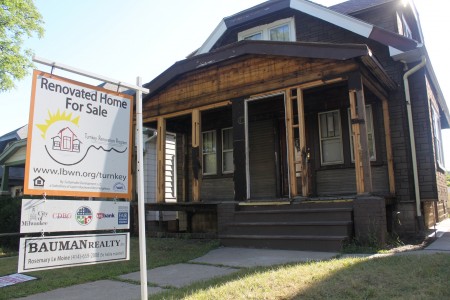 Government funding for the HOME Program, which helped rehab this house at 724 S. 38th St., declined 34 percent between 2006 and 2014. (Photo by Matthew Wisla)