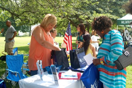 Washington Park draws people from across the county and hosts community events such as the 2015 NAACP resource fair. (Photo by Devi Shastri) 