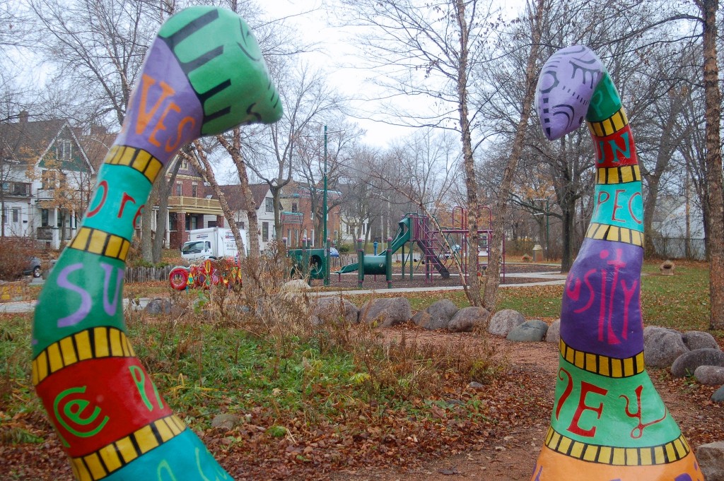 Snail's Crossing Park, located on the 3000 block of Bremen Street, is one of 12 playgrounds to be rehabilitated as part of the MKE Plays Initiative. (Photo by Edgar Mendez)