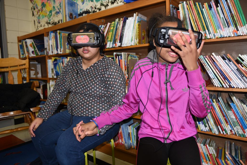 Special ed students celebrate Earth Day through virtual reality