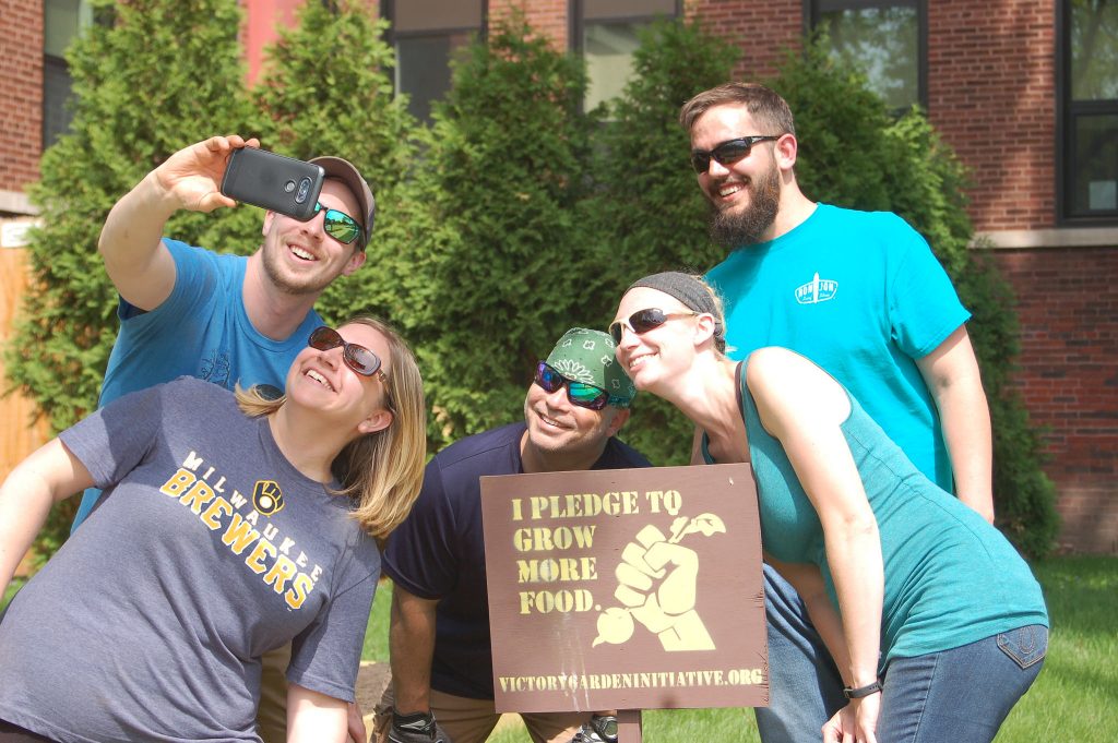 Victory Garden Initiative completes 10th annual gardenbuilding event Milwaukee Neighborhood