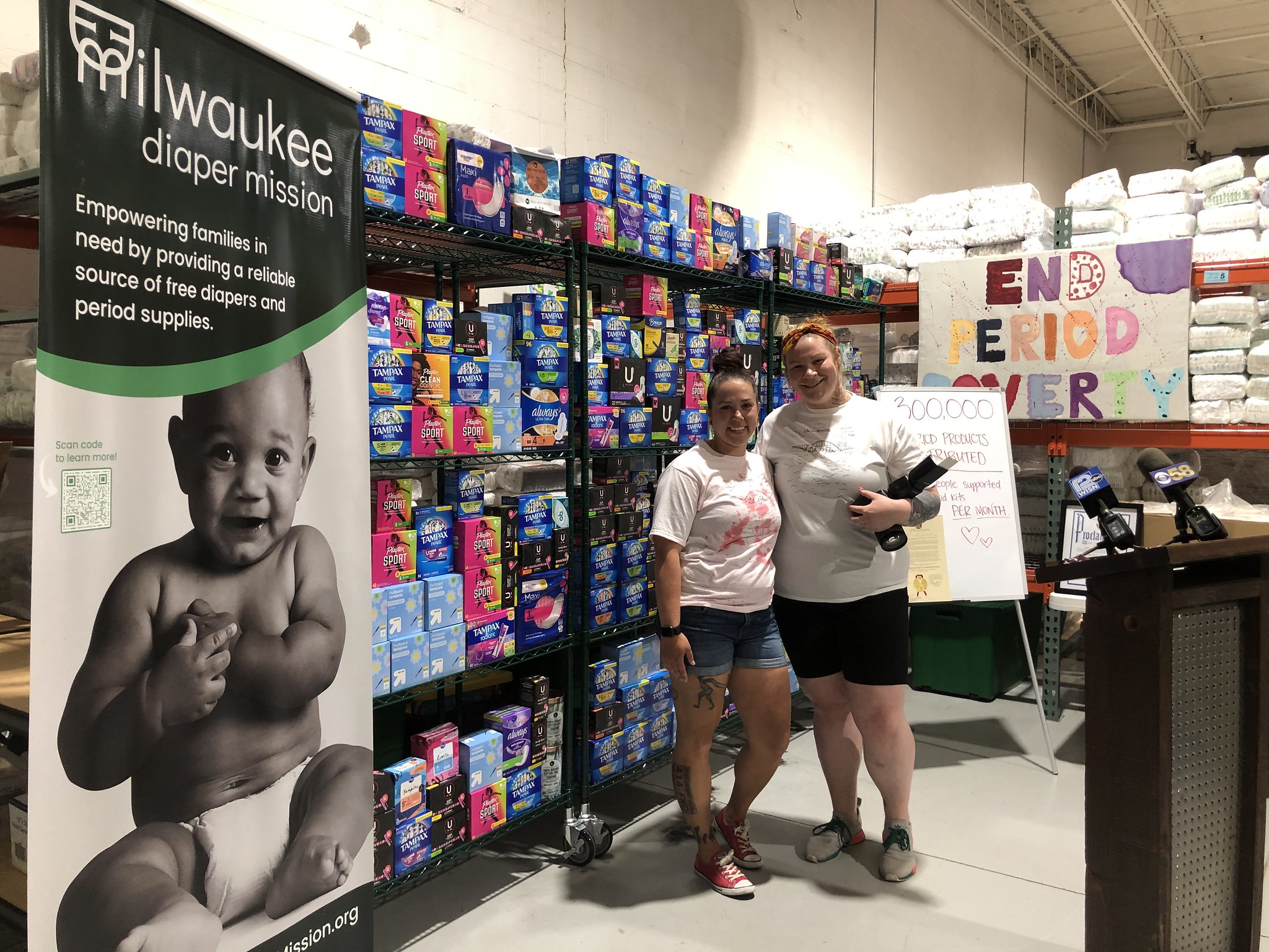 Milwaukee Diaper Mission reaches milestone as it fights ‘period poverty