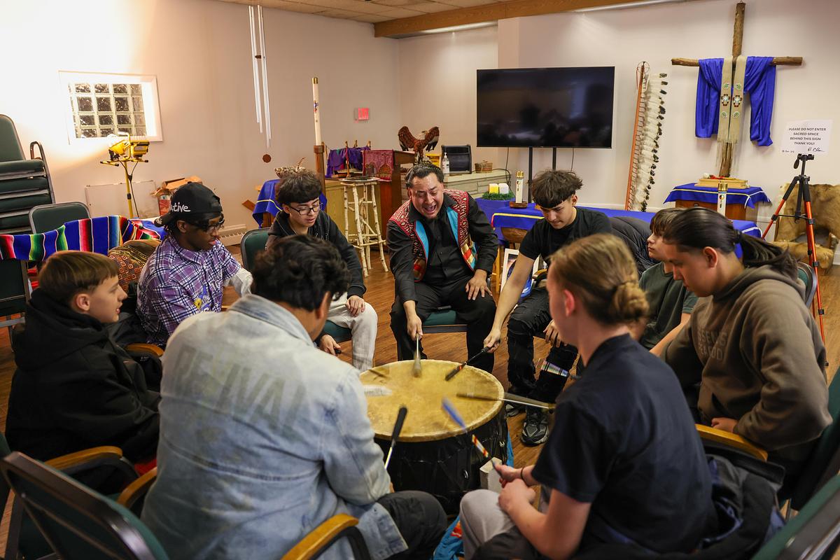 Powwow drum circle inspires Indigenous youths in Milwaukee