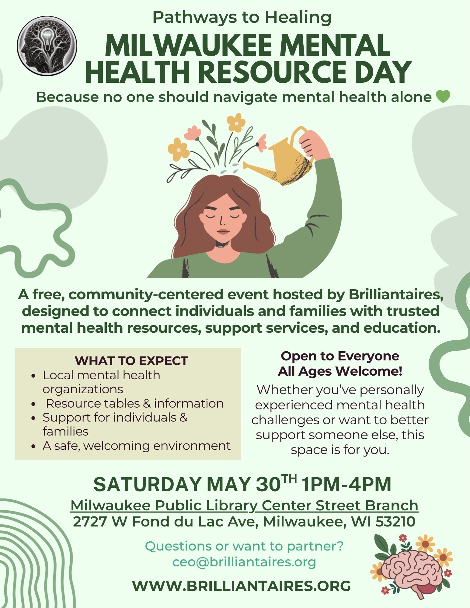 Post From Community: 💚 Pathways to Healing: Milwaukee Mental Health Resource Day