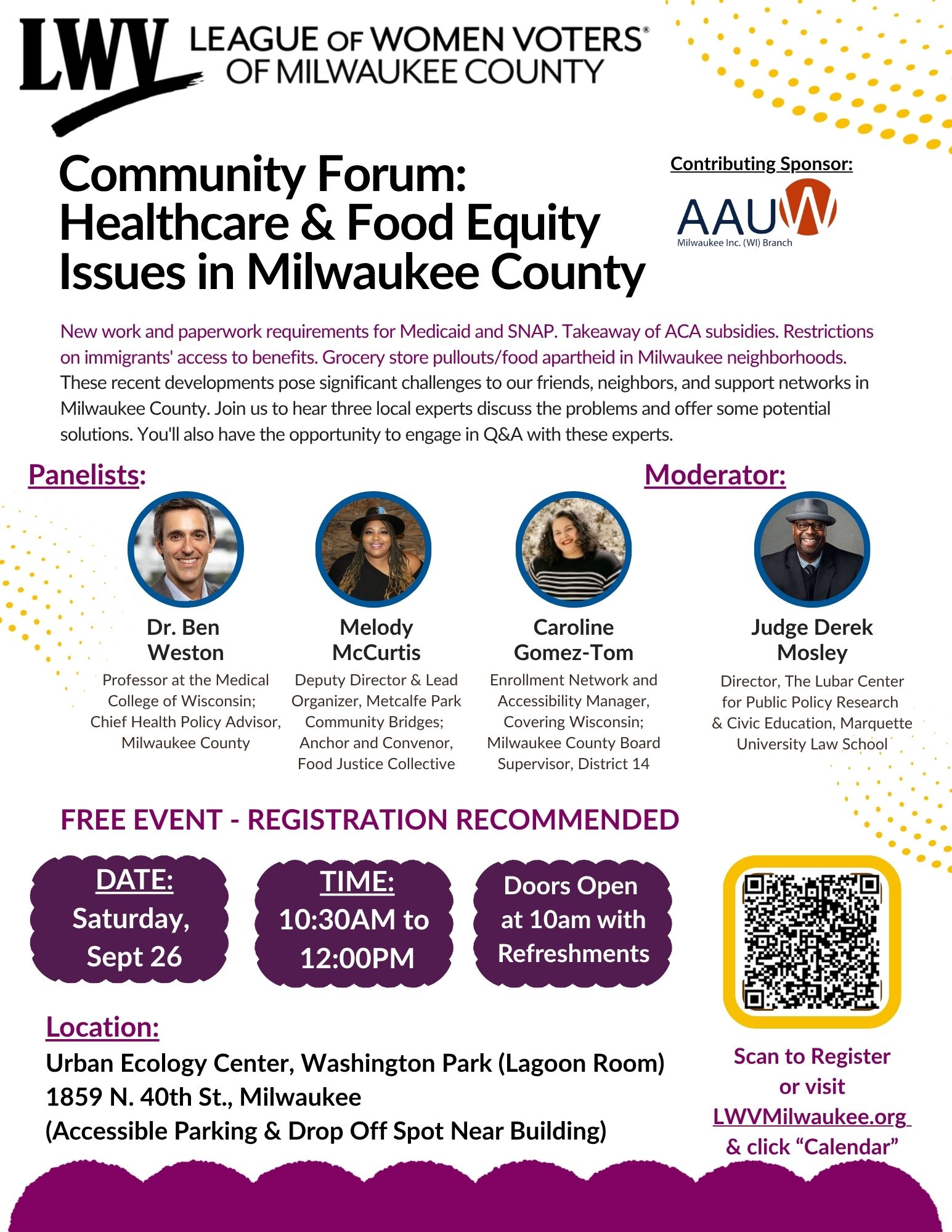 Post From Community: September 26 Community Forum: Healthcare & Food Equity in Milwaukee County | Milwaukee Neighborhood News Service Post From Community: September 26 Community Forum: Healthcare & Food Equity in Milwaukee County | Milwaukee Neighborhood News Service